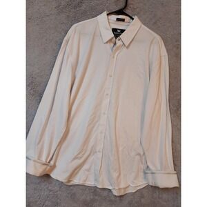 Butter Cloth Shirt Men 2XL XXL Icy Cotton Flip Cuff White Performance Mint Fiber